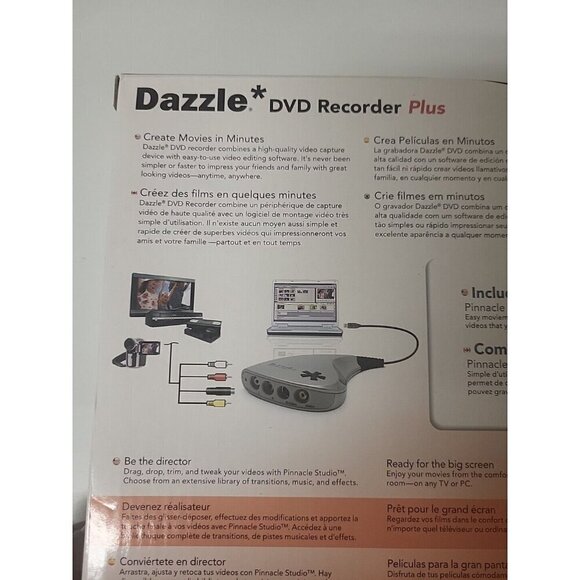 Dazzle DVD Recorder Plus Movie Video Capture w/ Pinnacle Studio - Picture 5 of 7
